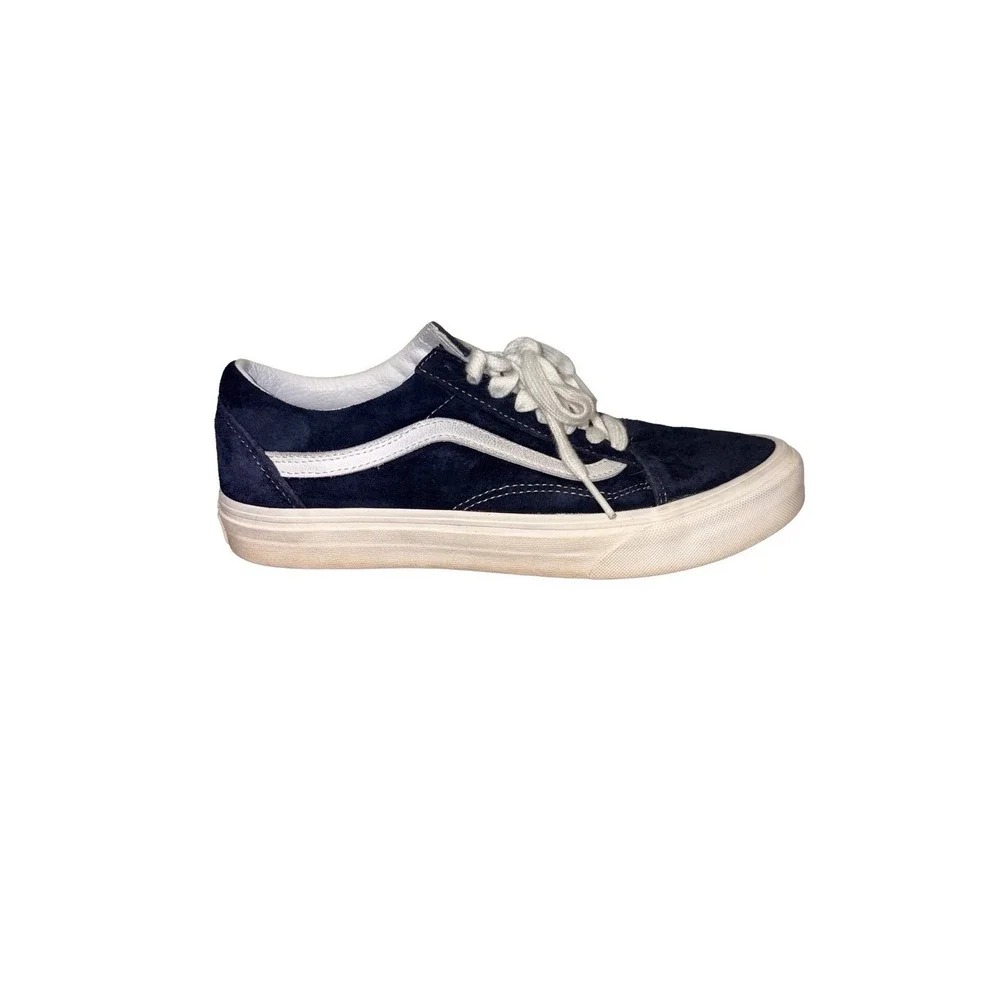 Vans Old Skool Deep Twilight Blue Skate Grunge M7.5/W9 HEIQ Eco Dry Water Repel